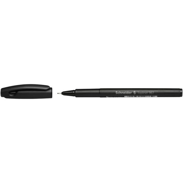 Tűfilc, 0,4 mm, SCHNEIDER "Topliner 967", fekete
