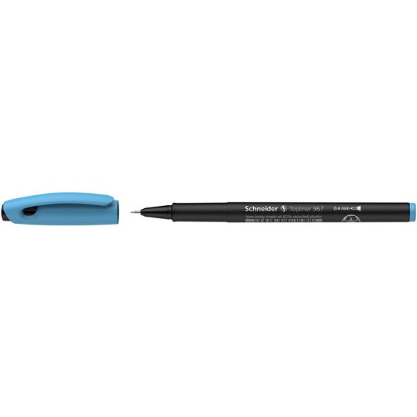 Tűfilc, 0,4 mm, SCHNEIDER "Topliner 967", türkiz