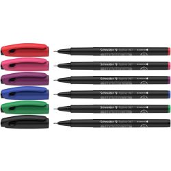   Tűfilc készlet, 0,4 mm, SCHNEIDER "Topliner 967", 6 szín