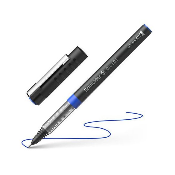 Rollertoll, 0,5 mm, tűhegyű, SCHNEIDER "XTRA 805", kék