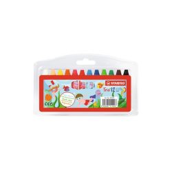 Olajpasztell kréta, STABILO, 12 szín