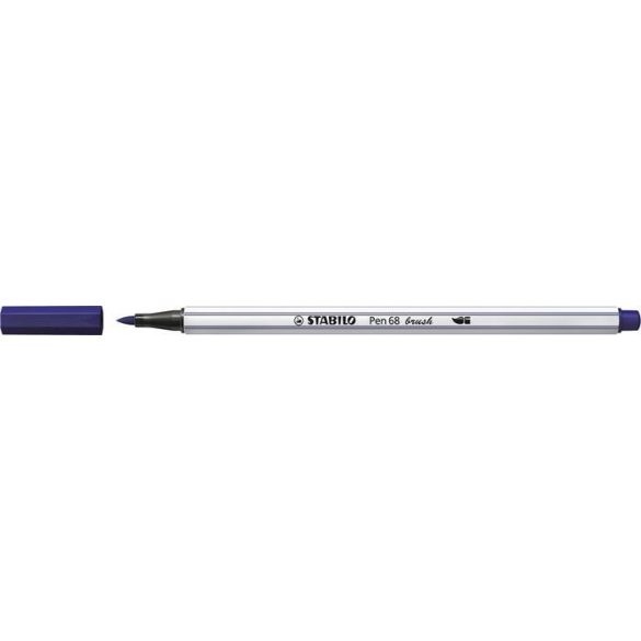 Ecsetirón, STABILO "Pen 68 brush", sötétkék