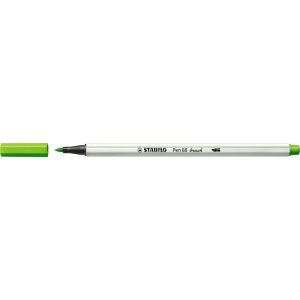 Ecsetirón, STABILO "Pen 68 brush", fűzöld