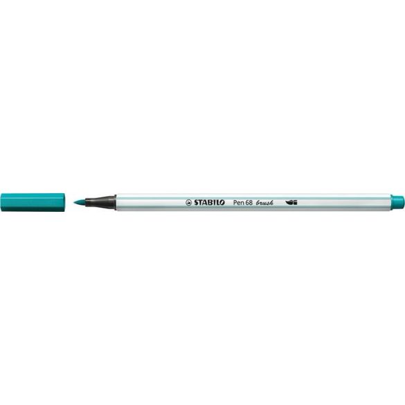 Ecsetirón, STABILO "Pen 68 brush", türkizkék