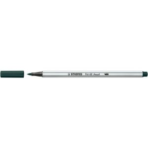 Ecsetirón, STABILO "Pen 68 brush", földeszöld