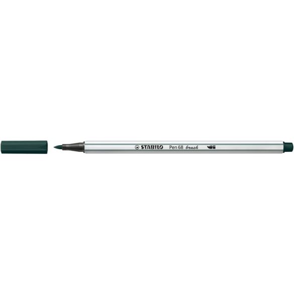 Ecsetirón, STABILO "Pen 68 brush", földeszöld