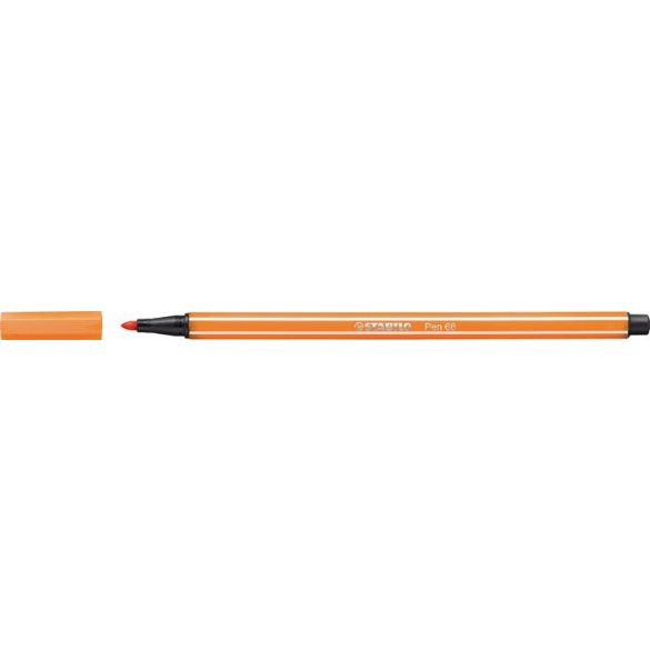 Rostirón, 1 mm, STABILO "Pen 68", halvány narancssárga