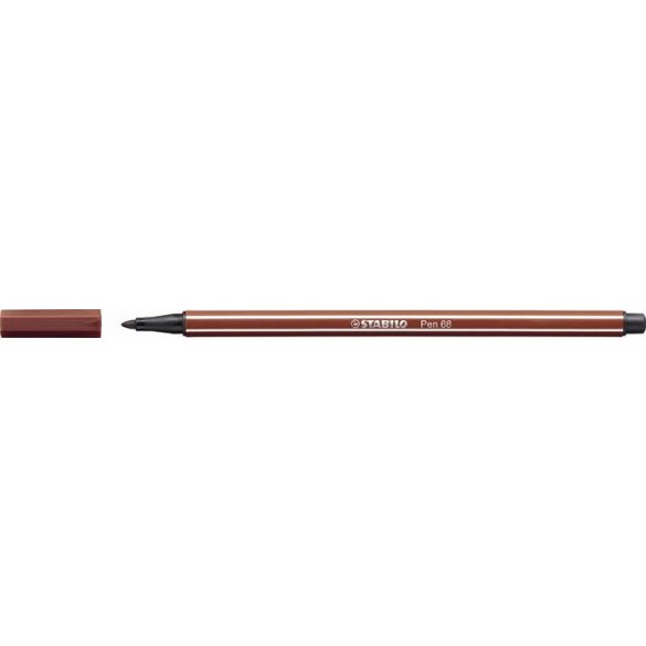 Rostirón, 1 mm, STABILO "Pen 68", téglavörös