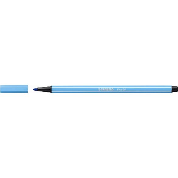 Rostirón, 1 mm, STABILO "Pen 68", azúrkék