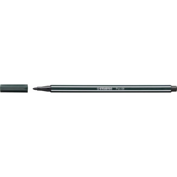 Rostirón, 1 mm, STABILO "Pen 68", sötétzöld