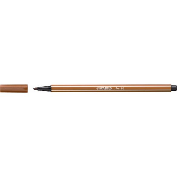 Rostirón, 1 mm, STABILO "Pen 68", vörösbarna