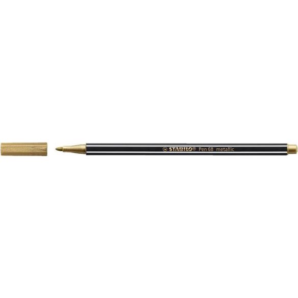 Rostirón, 1 mm, STABILO "Pen 68 metallic", arany