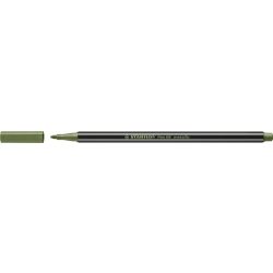   Rostirón, 1 mm, STABILO "Pen 68 metallic", metál világoszöld