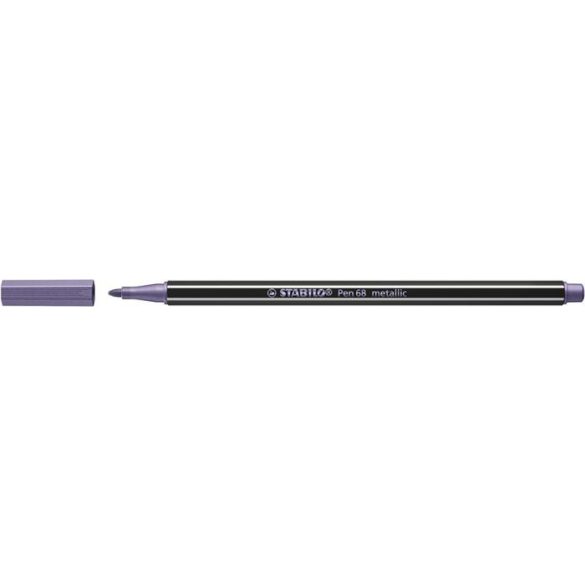 Rostirón, 1 mm, STABILO "Pen 68 metallic", metál lila