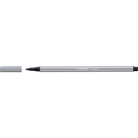 Rostirón, 1 mm, STABILO "Pen 68", közép szürke