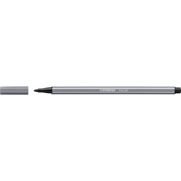 Rostirón, 1 mm, STABILO "Pen 68", sötét szürke