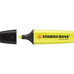 Szövegkiemelő, 2-5 mm, STABILO "Boss", sárga