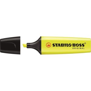 Szövegkiemelő, 2-5 mm, STABILO "Boss", sárga