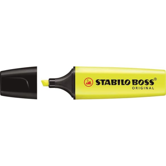 Szövegkiemelő, 2-5 mm, STABILO "Boss", sárga