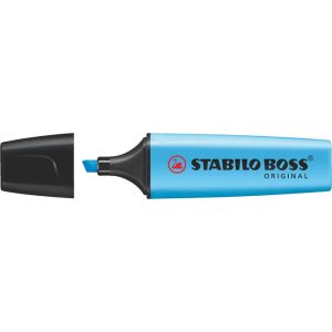 Szövegkiemelő, 2-5 mm, STABILO "Boss", kék