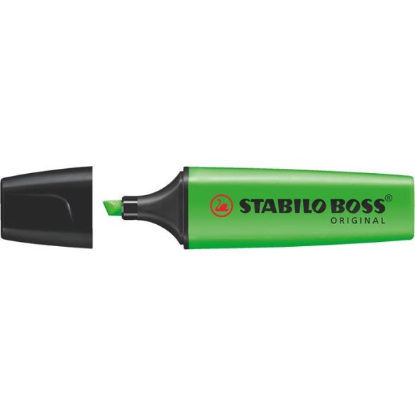 Szövegkiemelő, 2-5 mm, STABILO "Boss", zöld