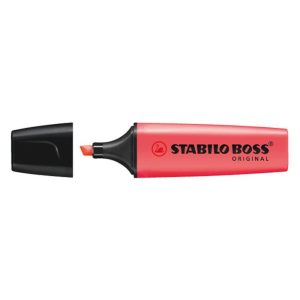 Szövegkiemelő, 2-5 mm, STABILO "BOSS original", piros