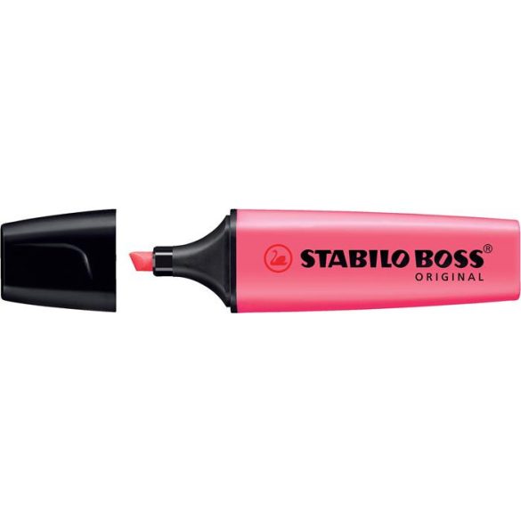 Szövegkiemelő, 2-5 mm, STABILO "Boss", rózsaszín