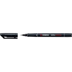   Alkoholos marker, 0,4 mm, STABILO "OHPen S", fekete