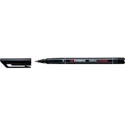   Alkoholos marker, 0,7 mm, STABILO "OHPen F", fekete