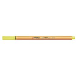 Tűfilc, 0,4 mm, STABILO "Point 88", neon sárga