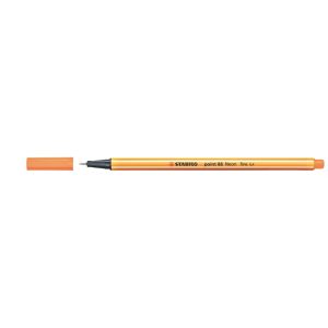 Tűfilc, 0,4 mm, STABILO "Point 88", neon narancssárga
