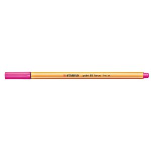 Tűfilc, 0,4 mm, STABILO "Point 88", neon rózsaszín