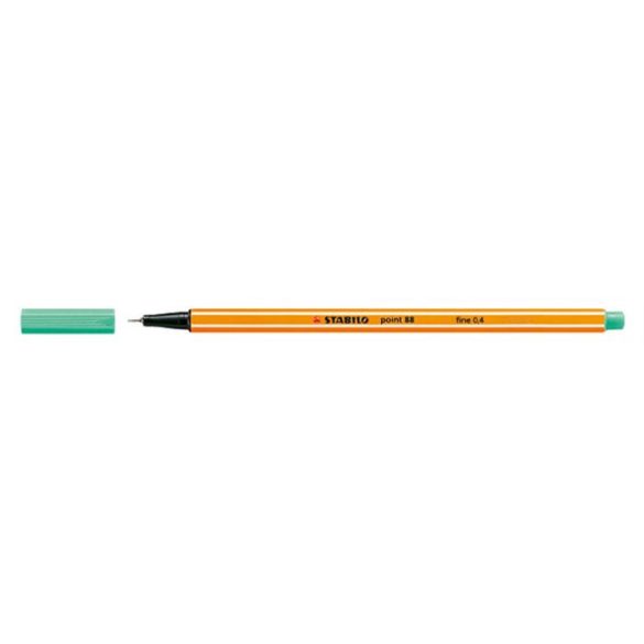 Tűfilc, 0,4 mm, STABILO "Point 88", jégzöld
