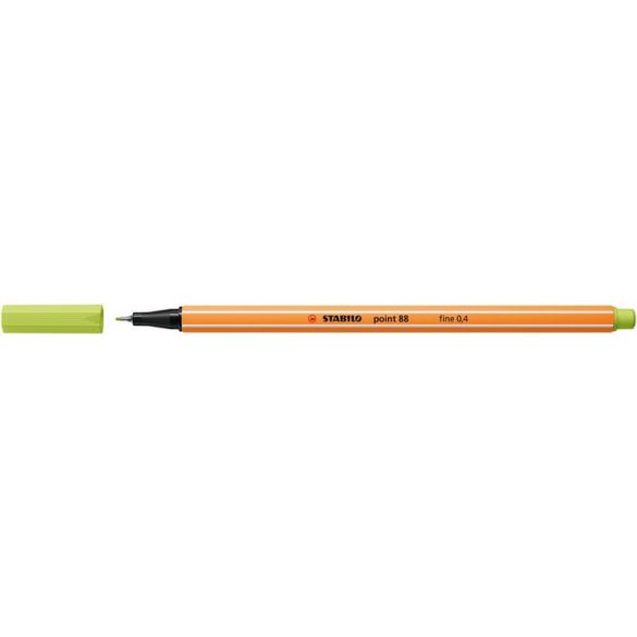 Tűfilc, 0,4 mm, STABILO "Point 88", lime zöld