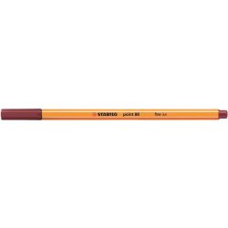 Tűfilc, 0,4 mm, STABILO "Point 88", bíborvörös