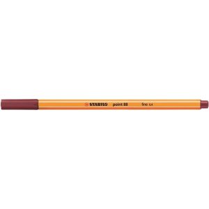 Tűfilc, 0,4 mm, STABILO "Point 88", bíborvörös