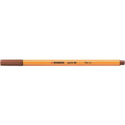   Tűfilc, 0,4 mm, STABILO "Point 88", vörösesbarna