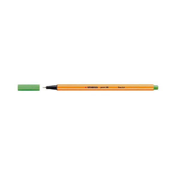 Tűfilc, 0,4 mm, STABILO "Point 88", világoszöld