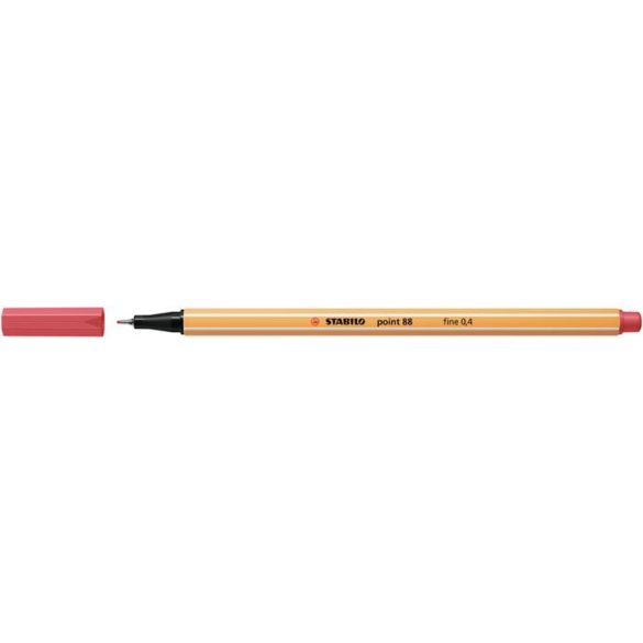 Tűfilc, 0,4 mm, STABILO "Point 88", rozsdavörös