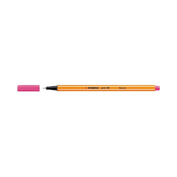 Tűfilc, 0,4 mm, STABILO "Point 88", rózsaszín