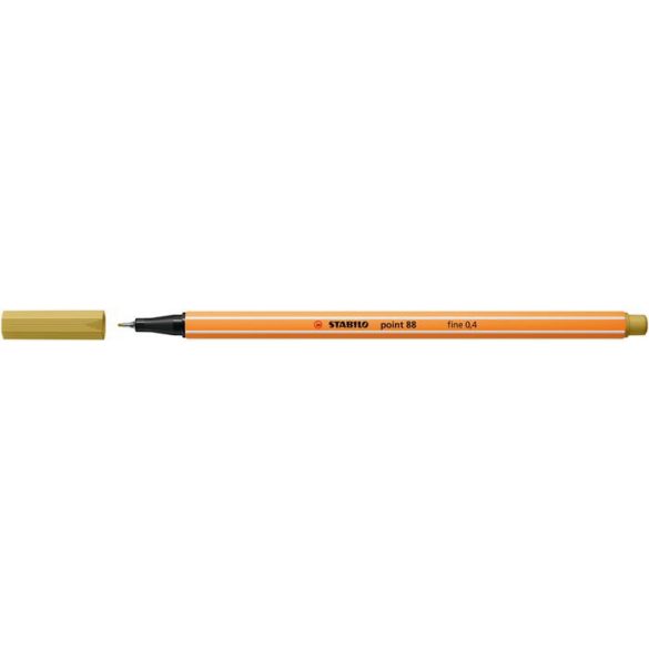Tűfilc, 0,4 mm, STABILO "Point 88", khaki
