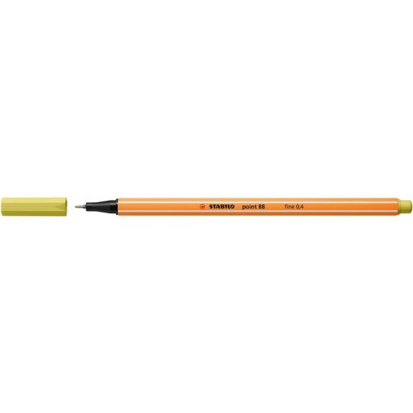 Tűfilc, 0,4 mm, STABILO "Point 88", mustár