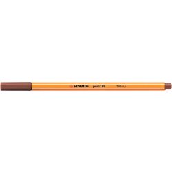 Tűfilc, 0,4 mm, STABILO "Point 88", vörösbarna