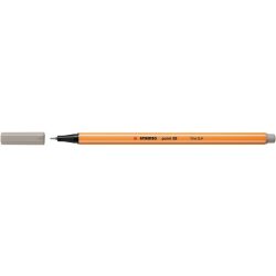 Tűfilc, 0,4 mm, STABILO "Point 88", melegszürke