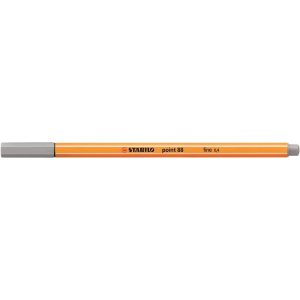 Tűfilc, 0,4 mm, STABILO "Point 88", közép jégszürke