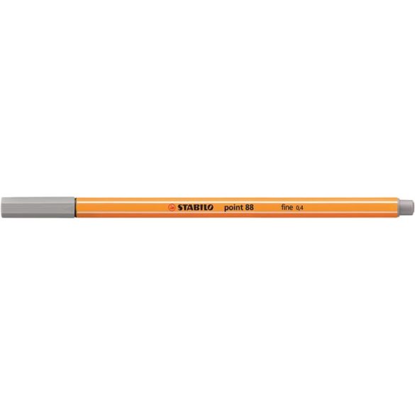 Tűfilc, 0,4 mm, STABILO "Point 88", közép jégszürke