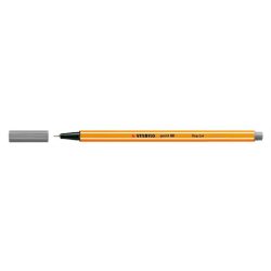 Tűfilc, 0,4 mm, STABILO "Point 88", szürke