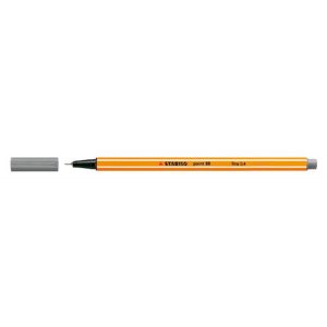 Tűfilc, 0,4 mm, STABILO "Point 88", szürke