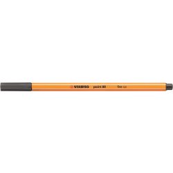  Tűfilc, 0,4 mm, STABILO "Point 88", sötét jégszürke