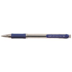   Golyóstoll, 0,3 mm, nyomógombos, UNI "SN-101 Laknock Fine", kék